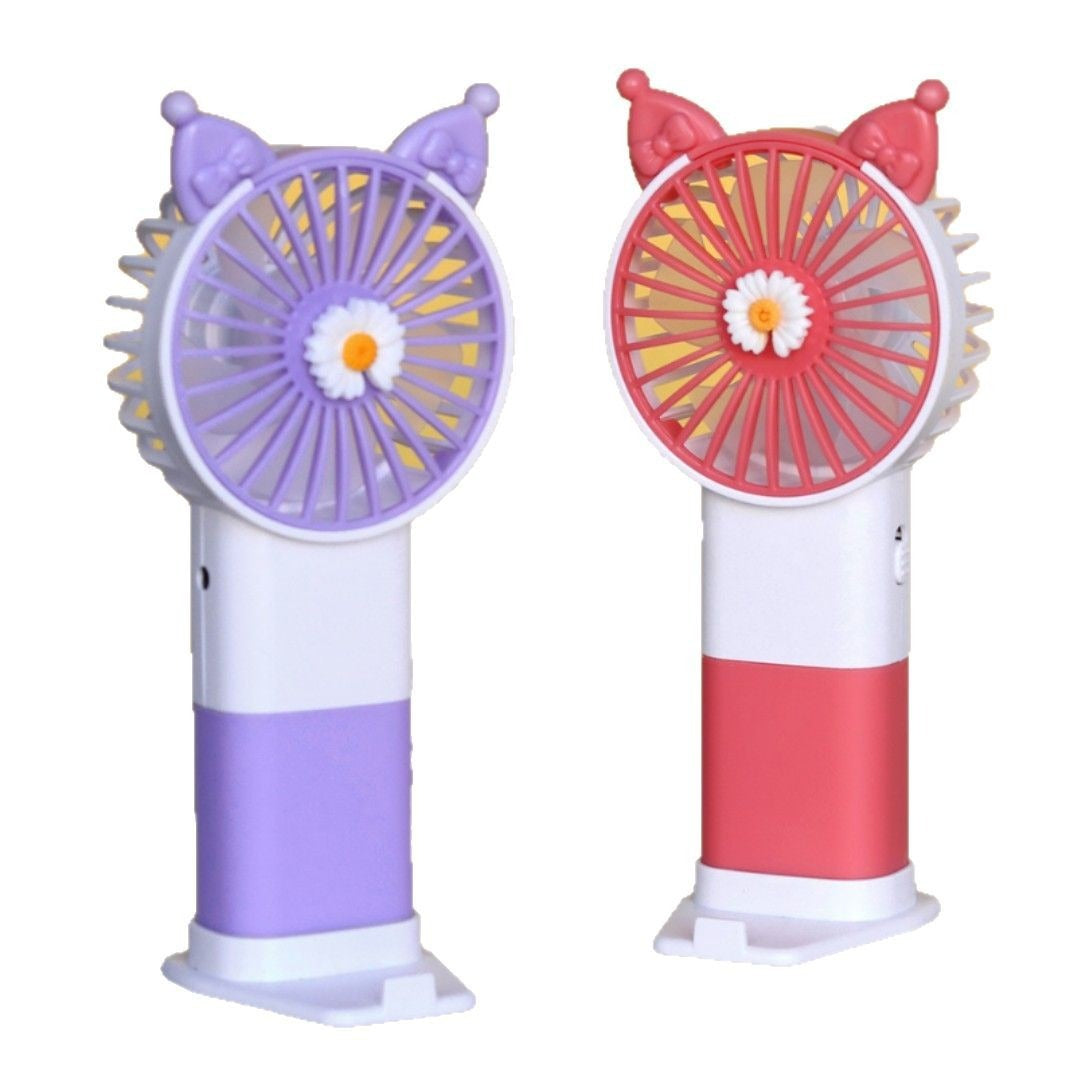 Unisex handheld fan with colorful design and adjustable tilt Bowlift