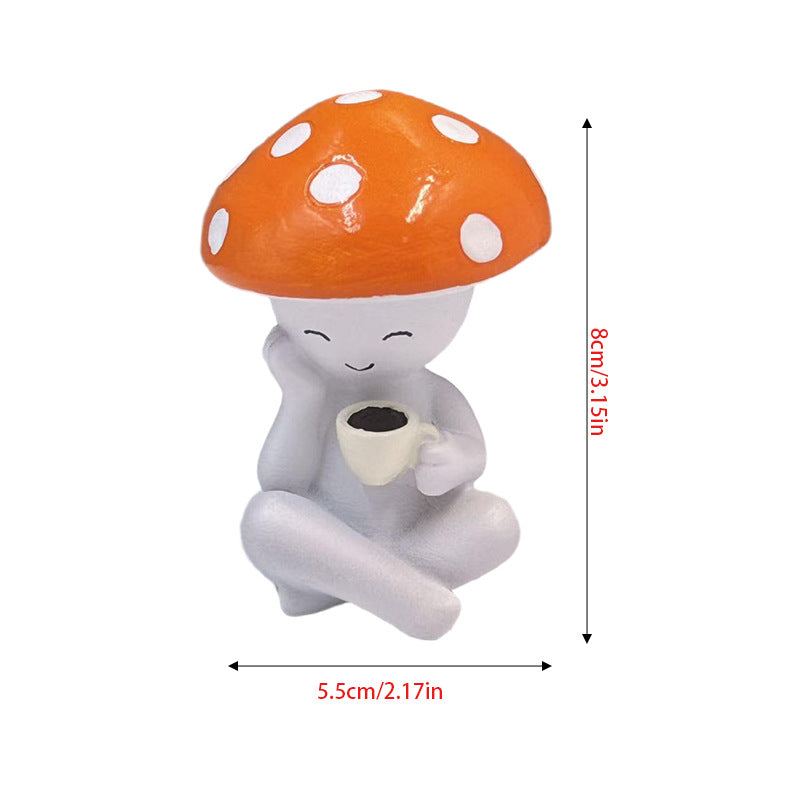 Decorative Mushroom Figure Bowlift