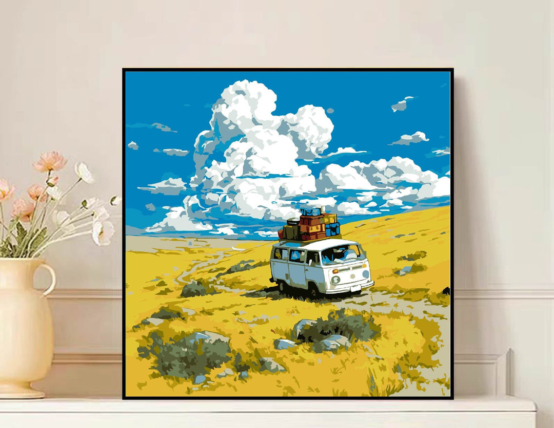 Scenic Mountain Landscape Canvas Art Bowlift