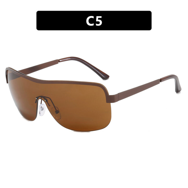 Women's sporty sunglasses in futuristic design with large field of view Bowlift