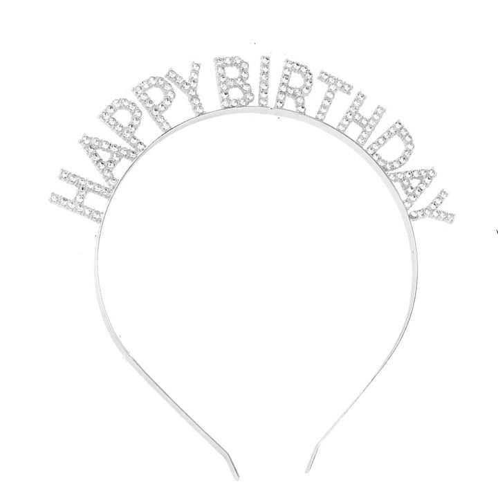 Ladies Glittering Headband with "Happy Birthday" Inscription Bowlift