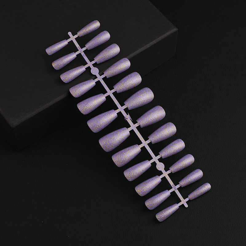 Artificial Nail Set with Elegant Glitter Effect Bowlift