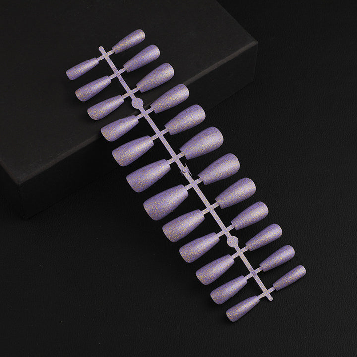 Artificial Nail Set with Elegant Glitter Effect Bowlift