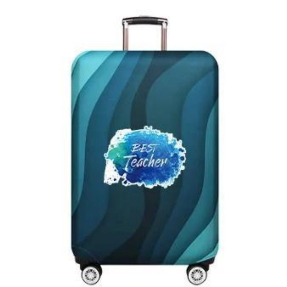 Women's Hard Shell Suitcase with Creative Teacher Design Bowlift