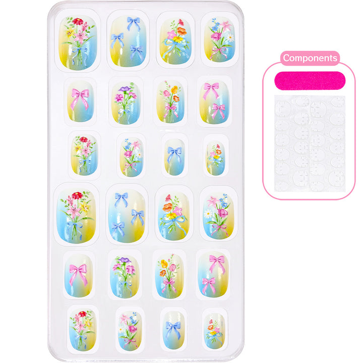 Creative Cartoon-Themed Press-On Nail Collection Bowlift