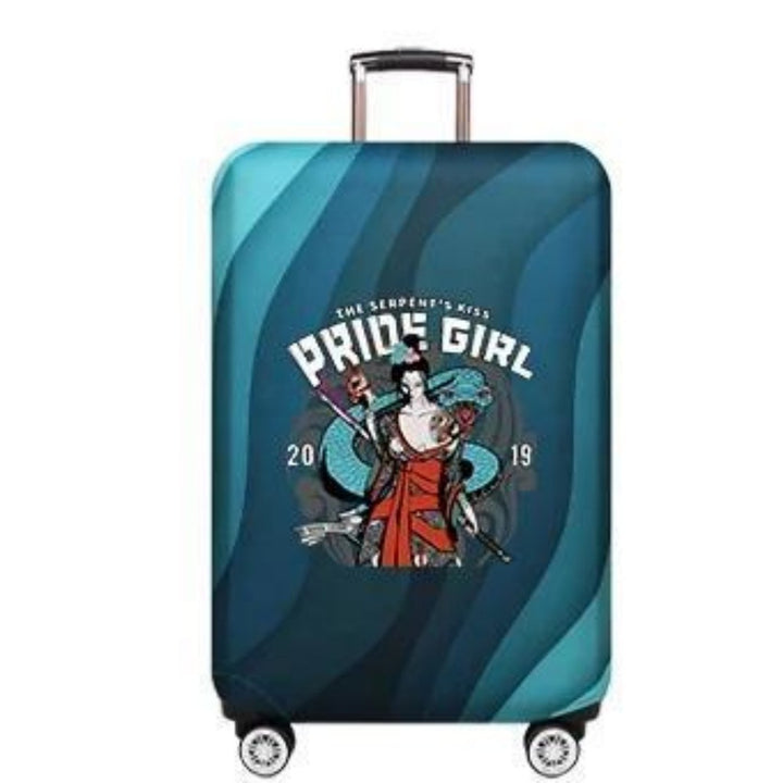 Unisex Hard Shell Luggage with Creative Bear Design Graphic Bowlift