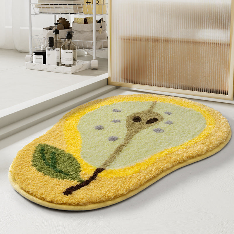 Peach-Shaped Bathroom Mat Bowlift