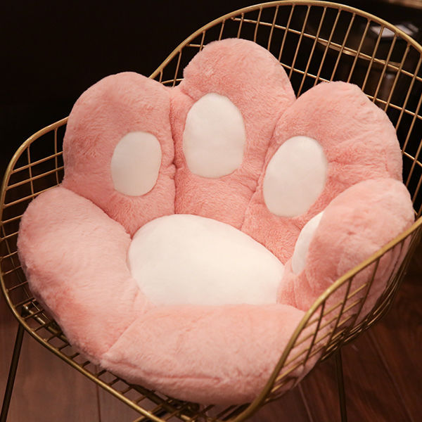 Plush seat cushion in paw shape Bowlift