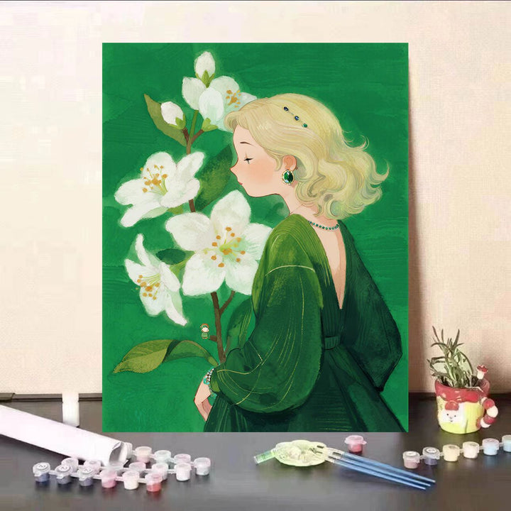 Floral Themed DIY Paint by Numbers Kit Bowlift