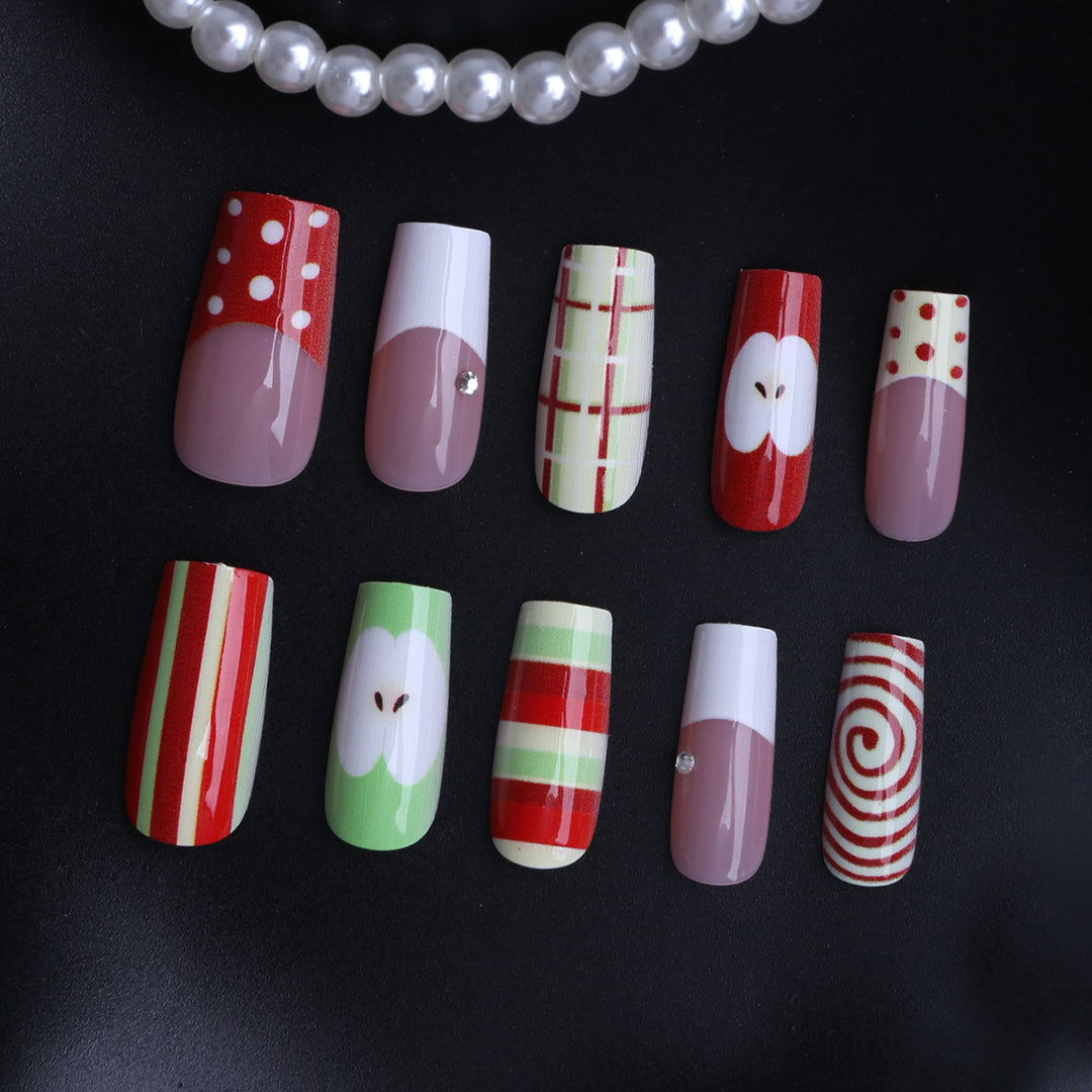 Creative Art Fake Nails with Playful Design Bowlift