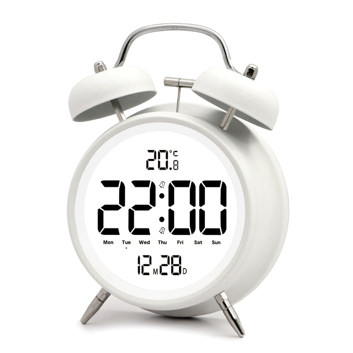 Digital alarm clock with large LED digits and temperature sensor Bowlift