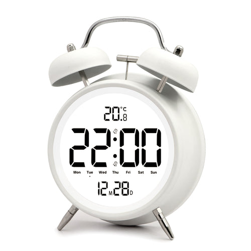 Digital alarm clock with large LED digits and temperature sensor Bowlift