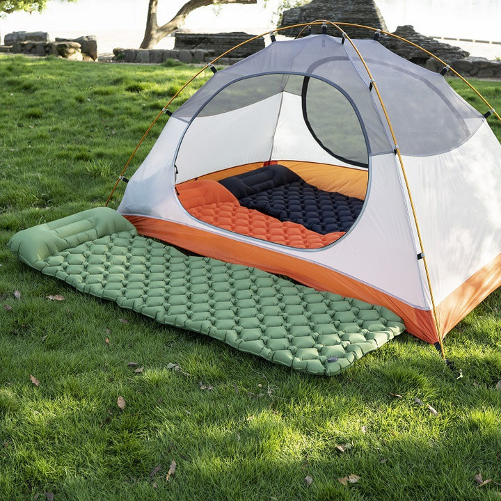 Airy and Comfortable Inflatable Sleeping Mat with Headrest Bowlift