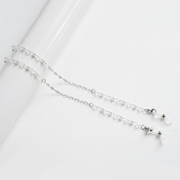 Elegant Pearl-Accented Eyewear Chain Bowlift