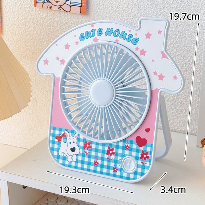 Ladies portable table fan with cute design Bowlift