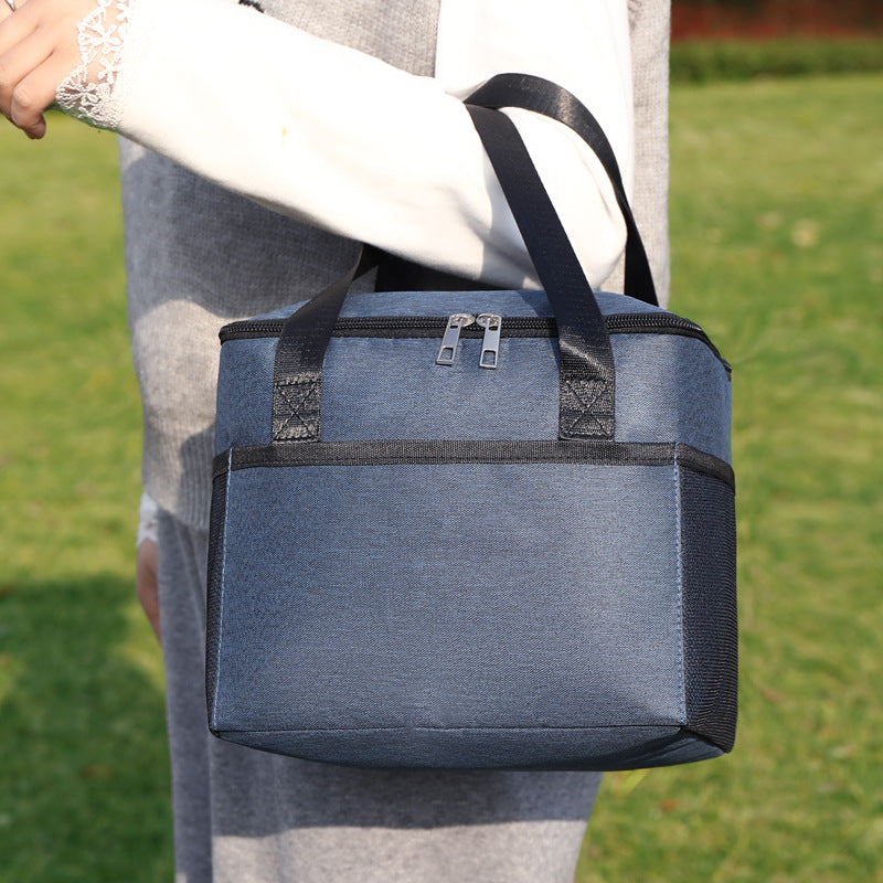 Insulated cooler bag with double-protected zipper Bowlift