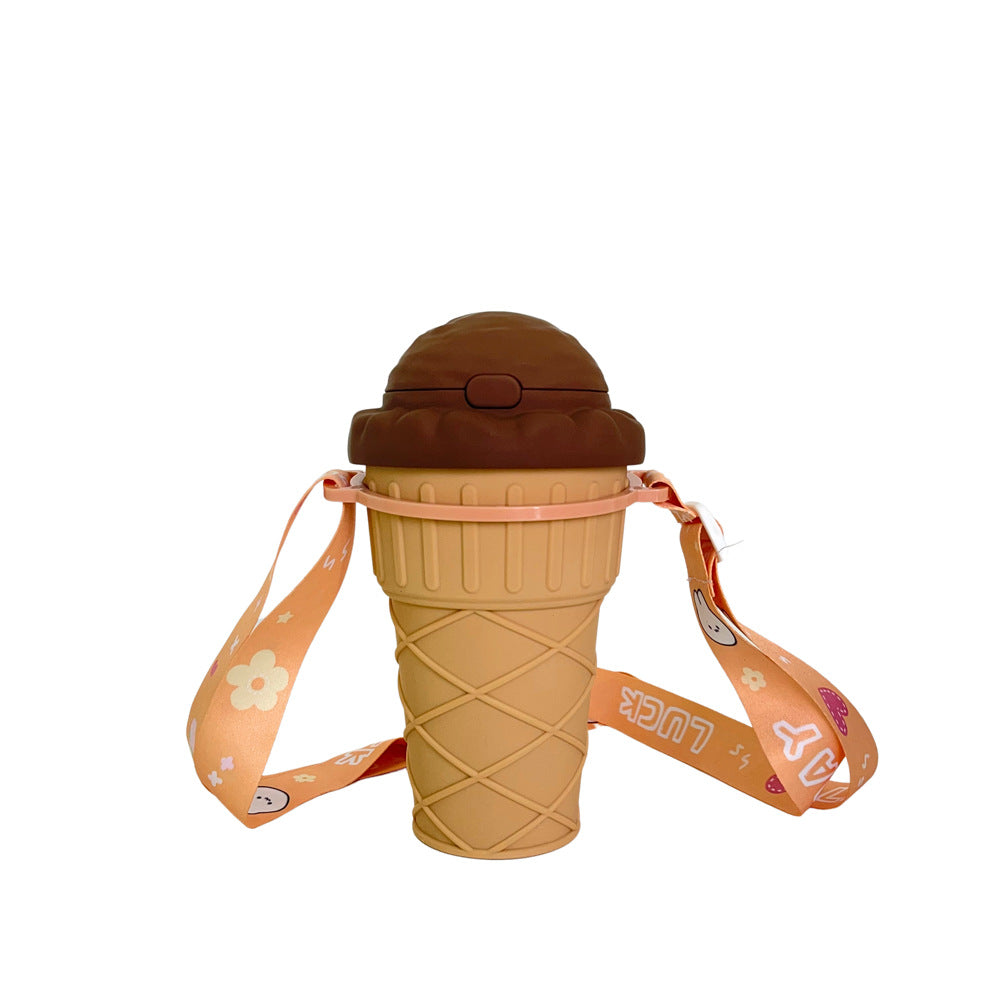 Women's Creative Ice Cream Cup Drinking Bottle Bowlift