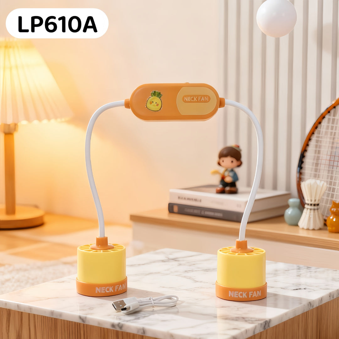 Women's Portable Neck Fan with Flexible Hose Bowlift