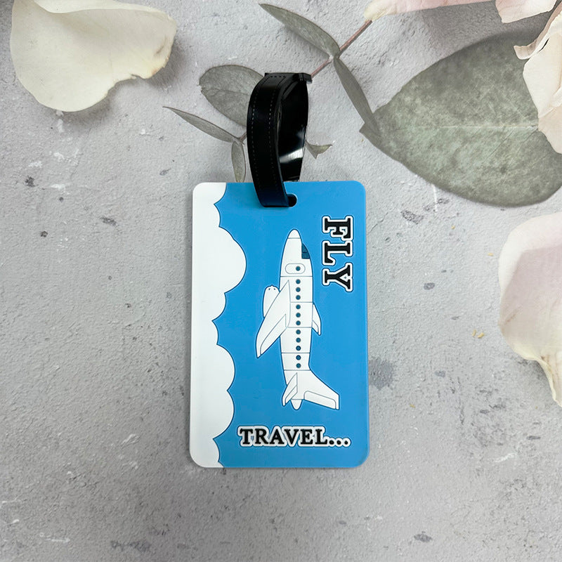 Airplane-Themed Luggage Tag Bowlift