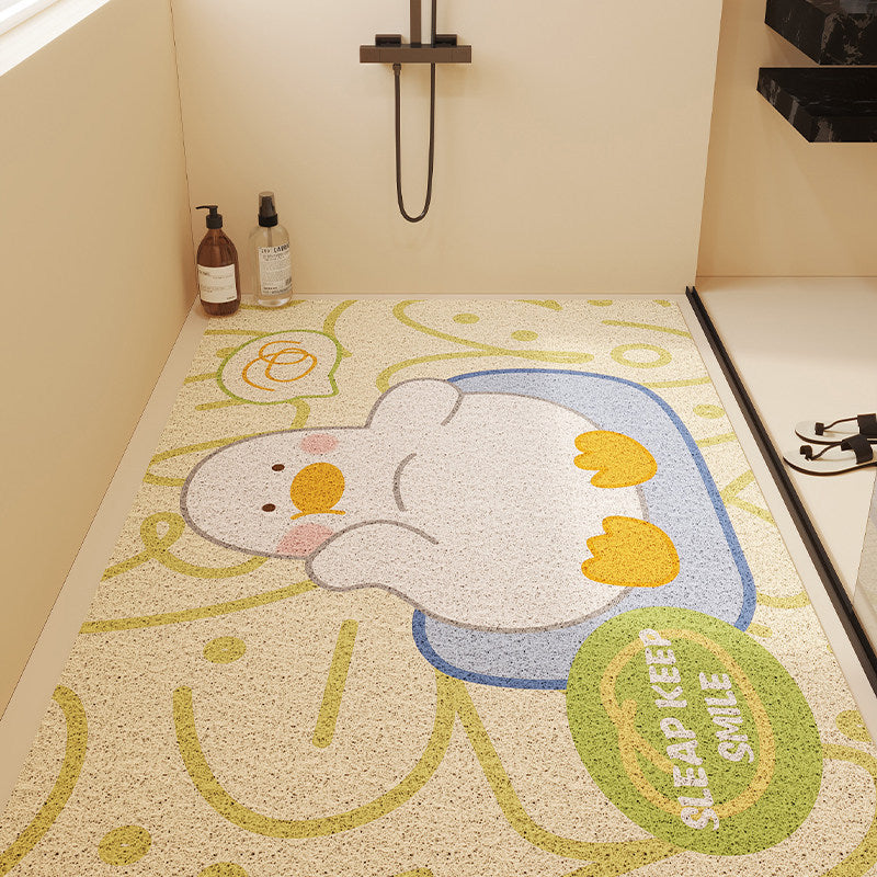 Cartoon Duck-Themed Bath Mat