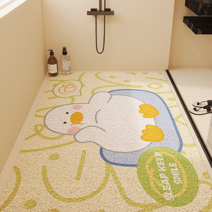 Cartoon Duck-Themed Bath Mat