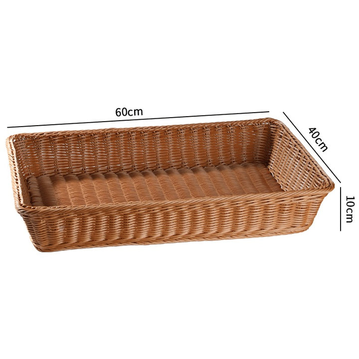 Large Rectangular Woven Storage Tray Bowlift