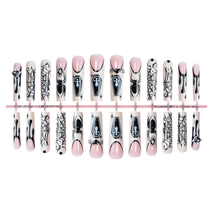 Gothic Style Press-On Nails Set Bowlift