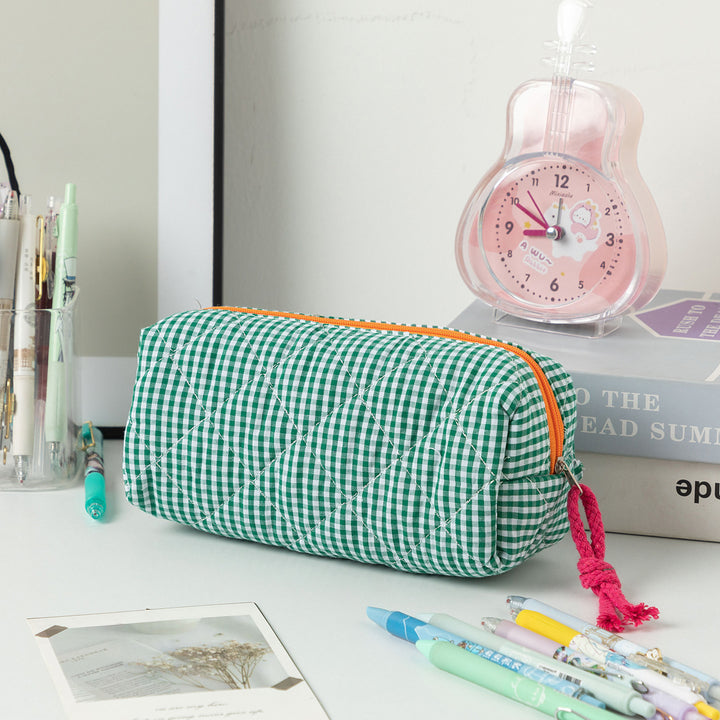 Quilted Zippered Pencil Case Bowlift