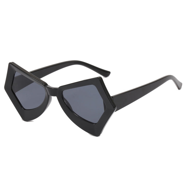 Women's polygonal sunglasses in extravagant design Bowlift