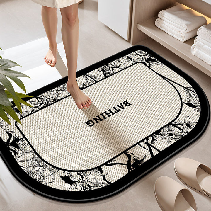 Plush Bath Mat Bowlift