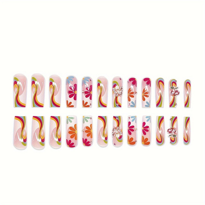 Colorful Artistic Nail Enhancements Bowlift