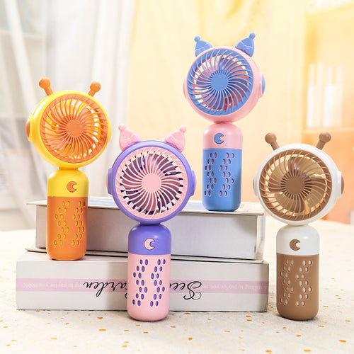 Women's Portable Mini Fan with Cat Ears Bowlift