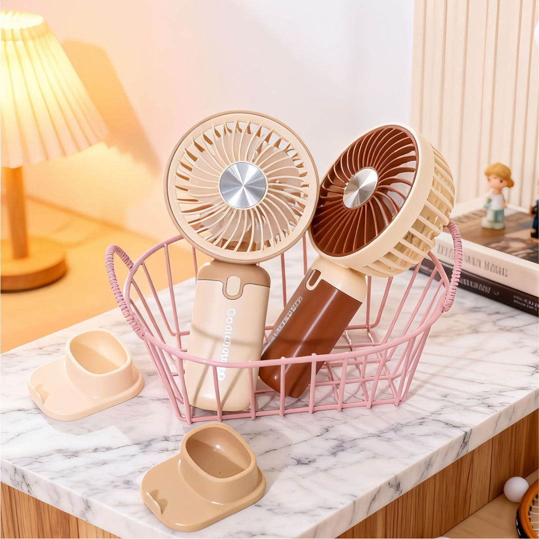 Women's Portable Hand Fan with USB Charging Function Bowlift