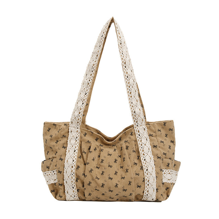 WoElegant Floral Print Tote Bag Bowlift