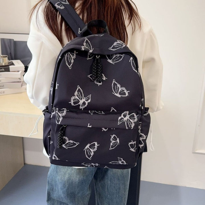 Backpack with Playful Butterfly Design Bowlift