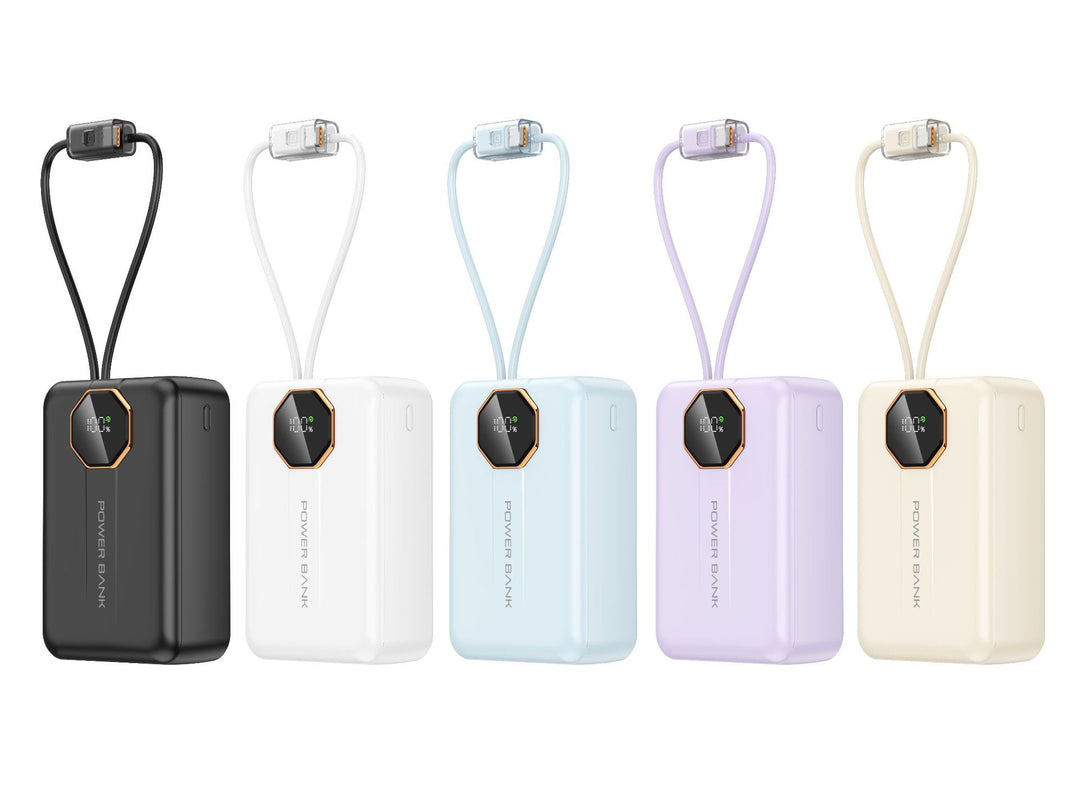 Portable power bank with integrated fast charging function and LED display Bowlift