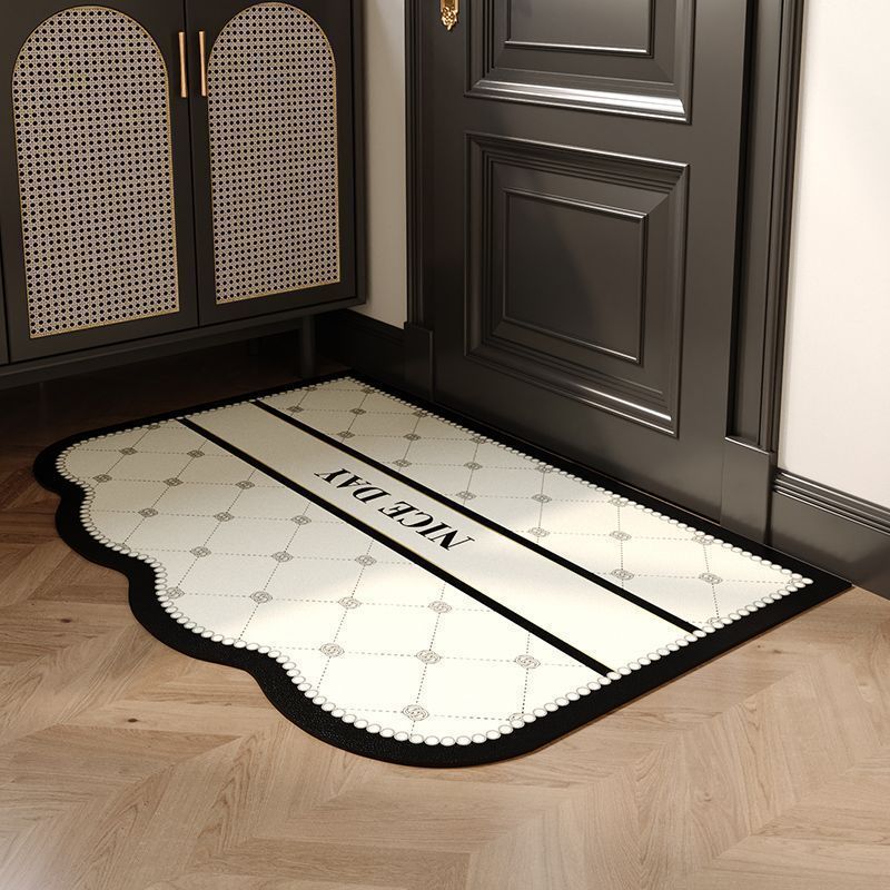 Elegant Floral Welcome Mat