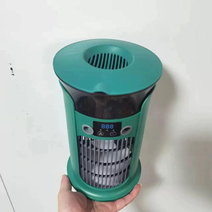 Unisex one size compact USB humidifying air circulation tower fan with LED display Bowlift