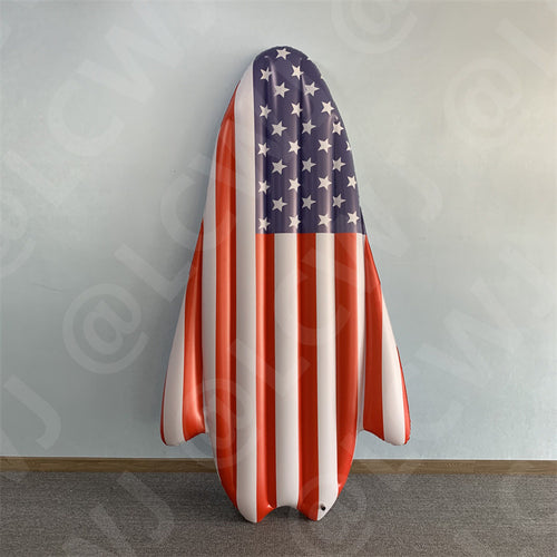 Unisex inflatable surfboard with patriotic design Bowlift