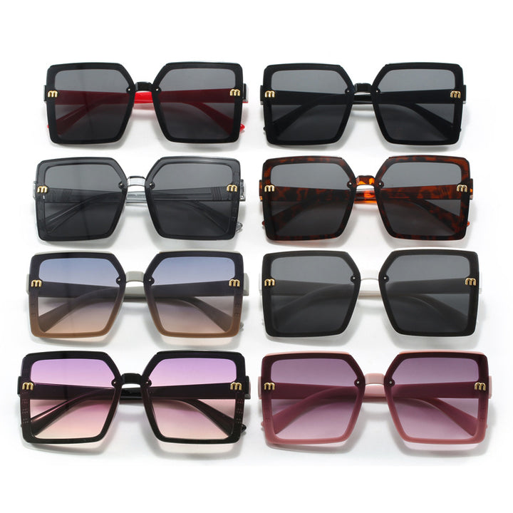 Women's stylish square sunglasses with mirrored gradient Bowlift