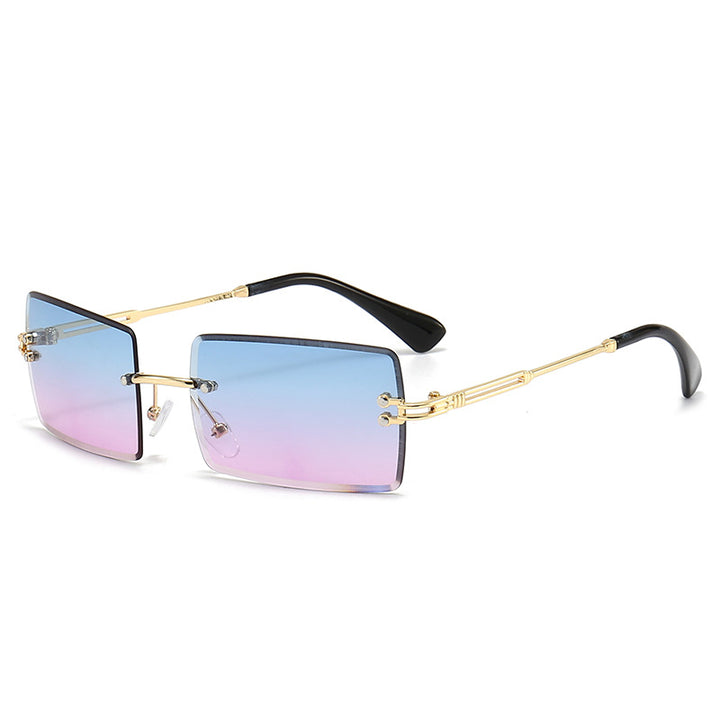 Women's fashionable rectangular sunglasses with gradient lenses Bowlift