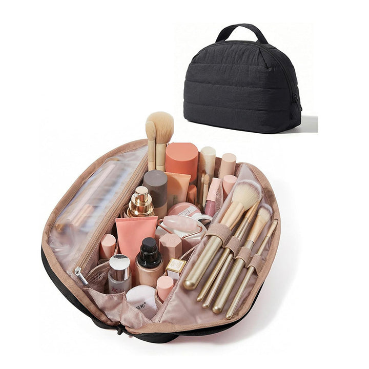 Cosmetic bag with multifunctional compartments Bowlift