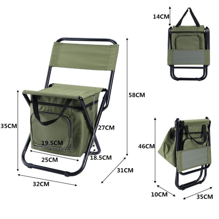 Women's Folding Chair with Cooler Bag Bowlift