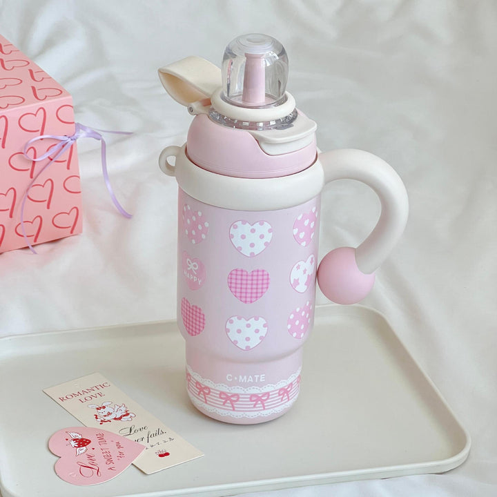 Women Insulated Drinking Bottle with Creative Components Bowlift