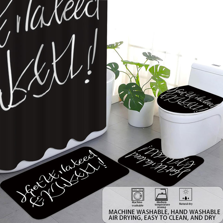 Bathroom Rules Digital Bathroom Décor Set Bowlift