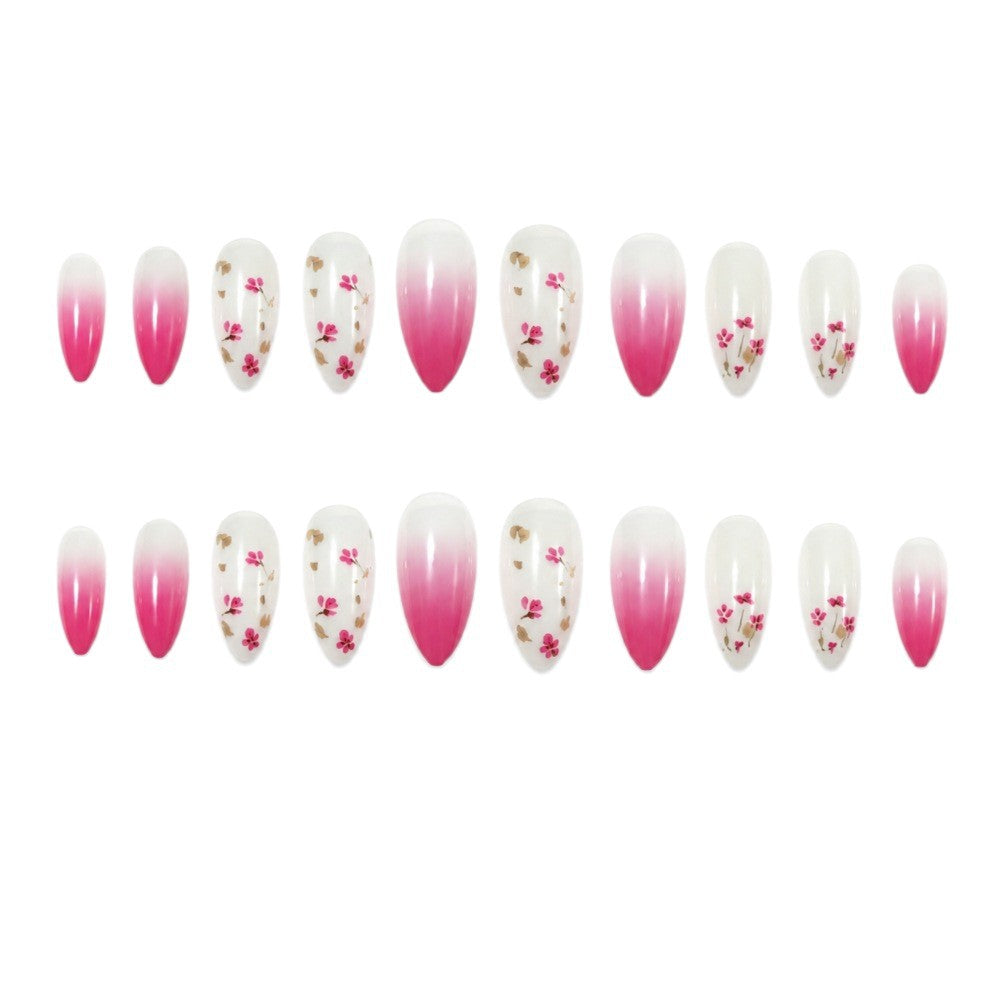 Floral Gradient Press-On Nails Bowlift