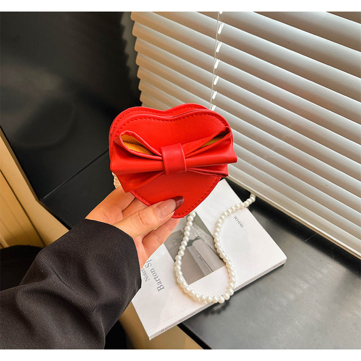 WoHeart-Shaped Bow Clutch Bag Bowlift