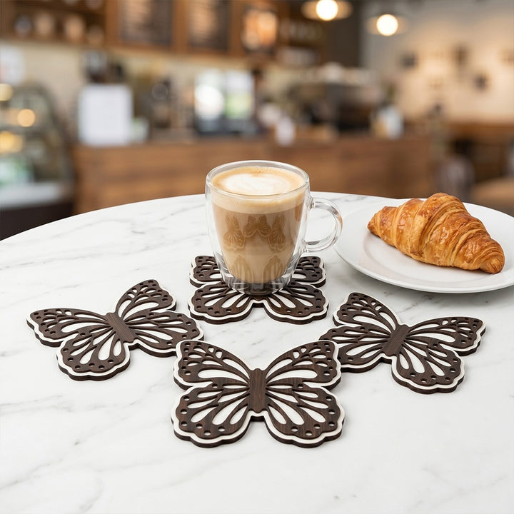 Decorative Butterfly Wooden Figure Bowlift