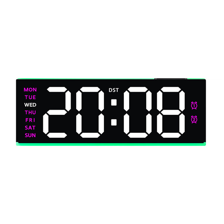 Digital alarm clock with large LED display and multifunctional alarm functions Bowlift