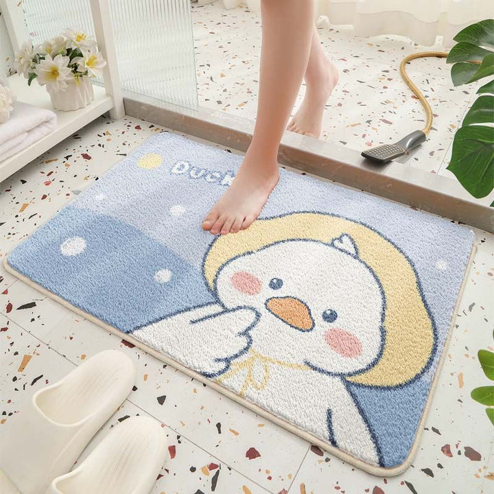 Cute Bear Theme Bath Mat